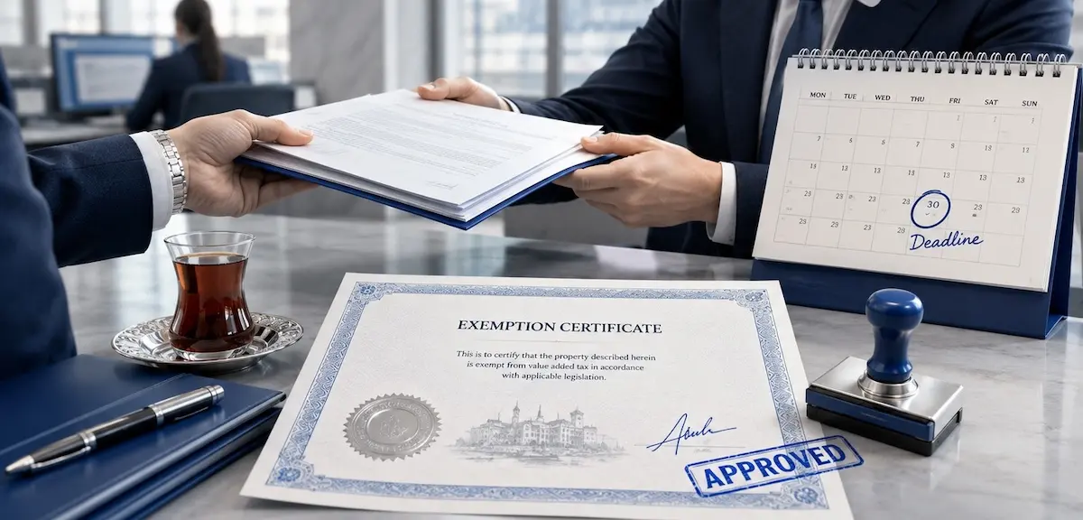 Exemption certificate